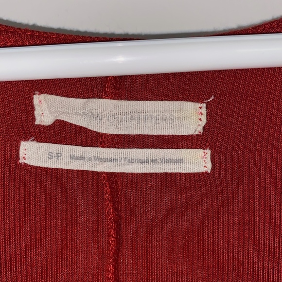 Urban Outfitters Red Plunging Babydoll Top - Picture 4 of 10